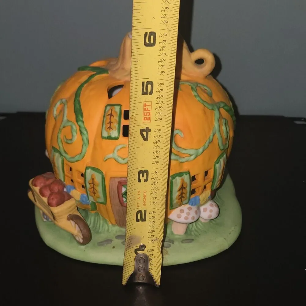 PartyLite Pumpkin Patch House - Ceramic Tealight Votive Candle Holder - Picture 8 of 8
